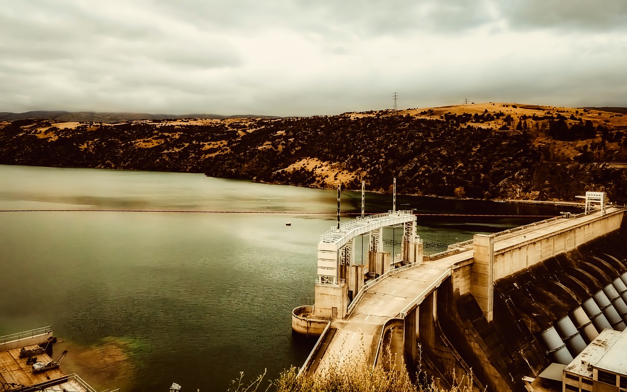 Image - dam architecture panorama river