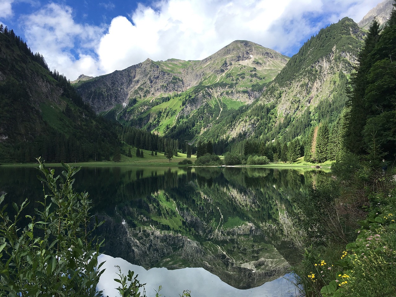 Image - vilsalpsee mountains bergsee alpine