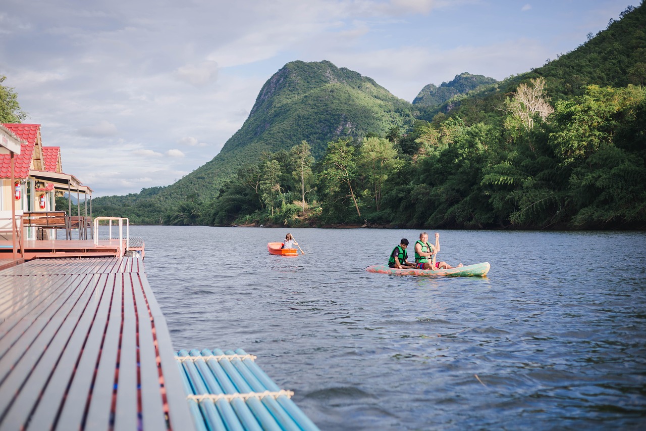 Image - water river kayak landscape