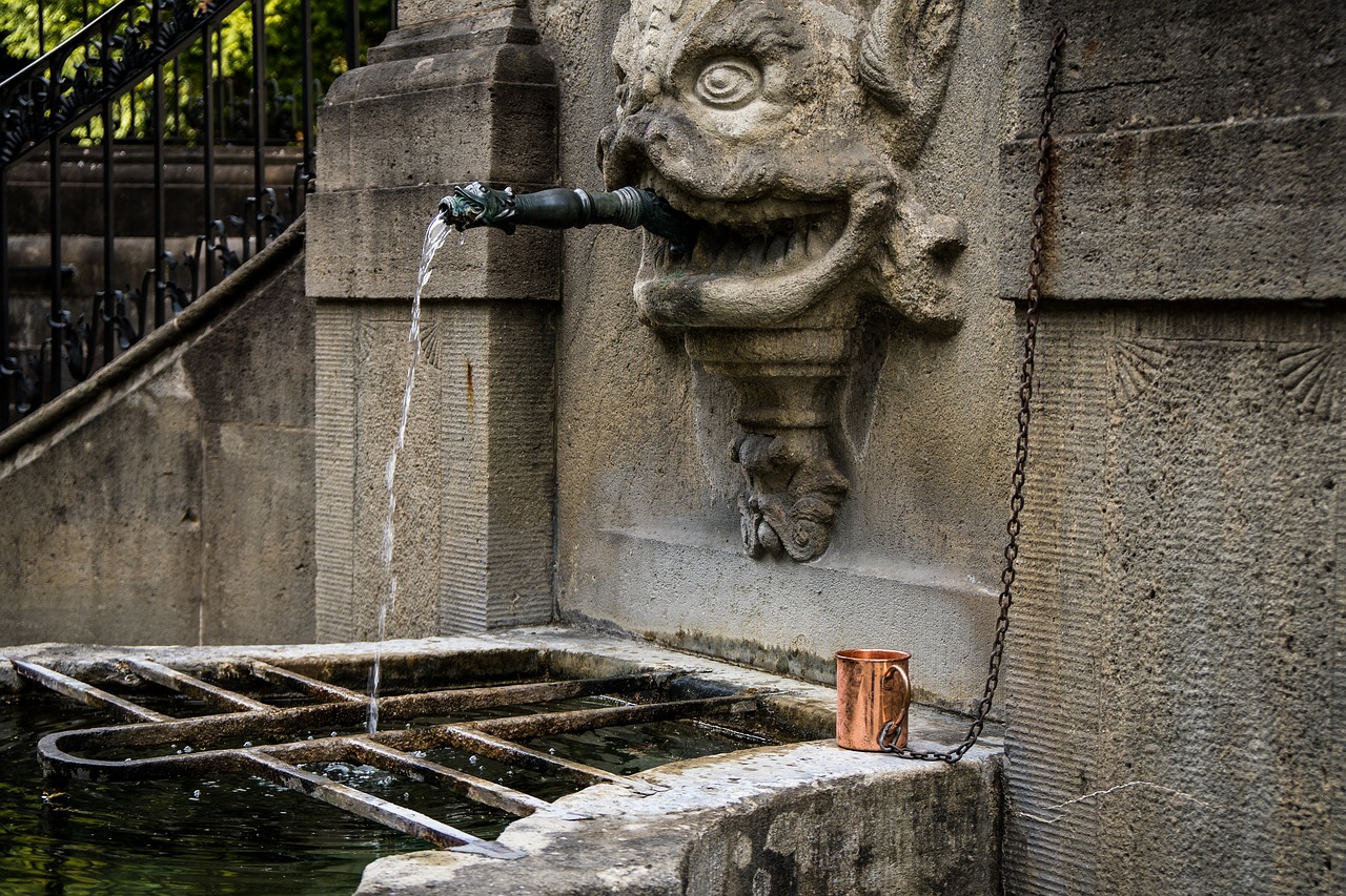 Image - fountain water well water flow