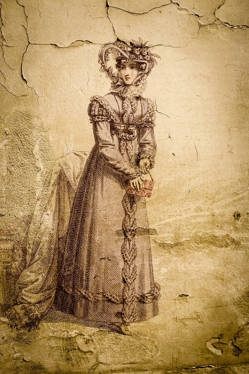 Image - lady victorian wall vintage