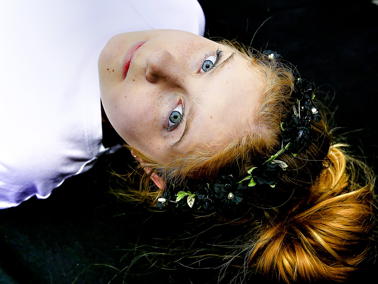 Image - portrait daughter blue eyes