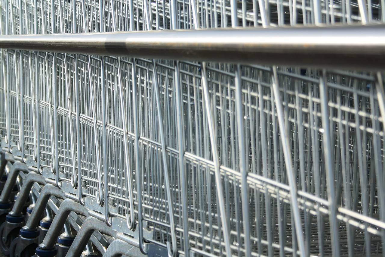 Image - shopping cart lines geometric