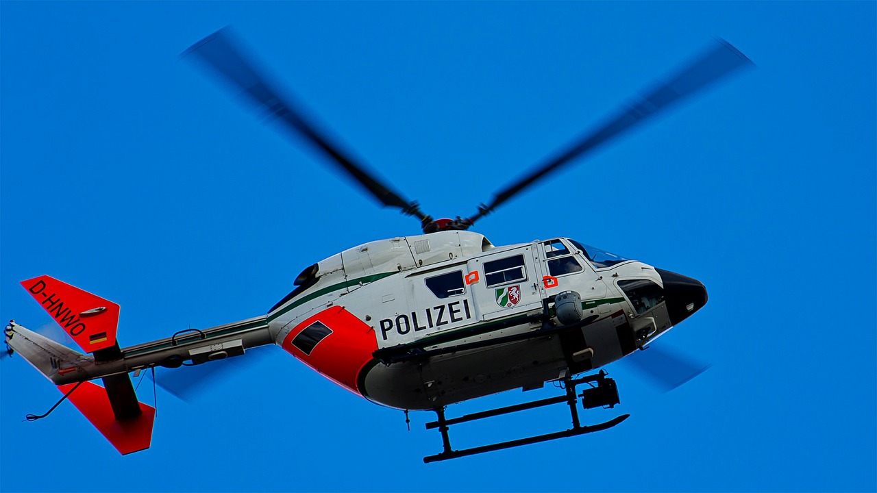 Image - helicopter fly sky police