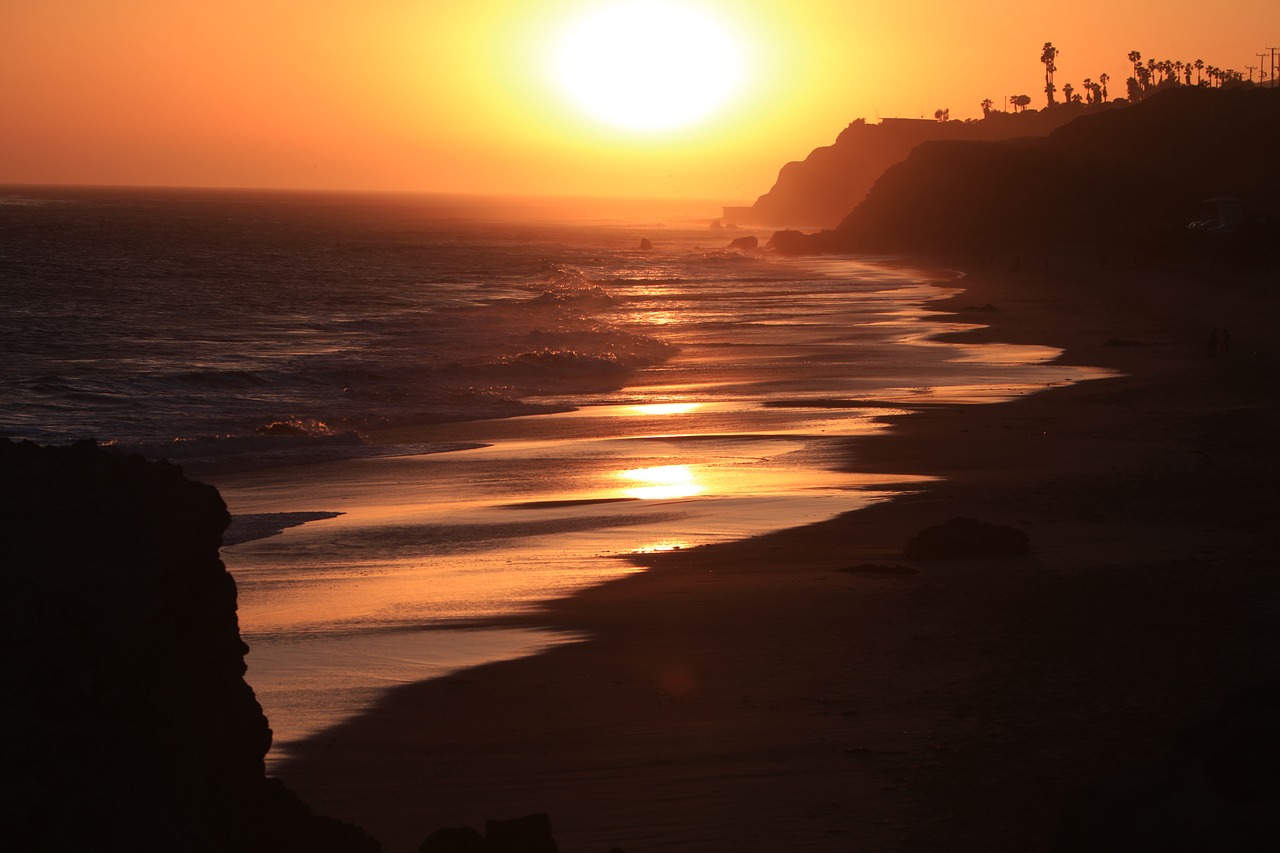 Image - sunset sun see