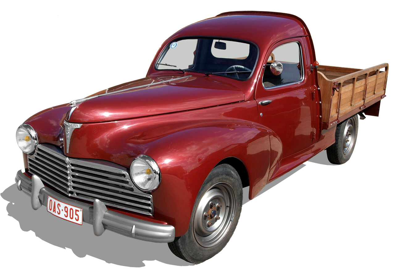 Image - peugeot 203 truck pick up old