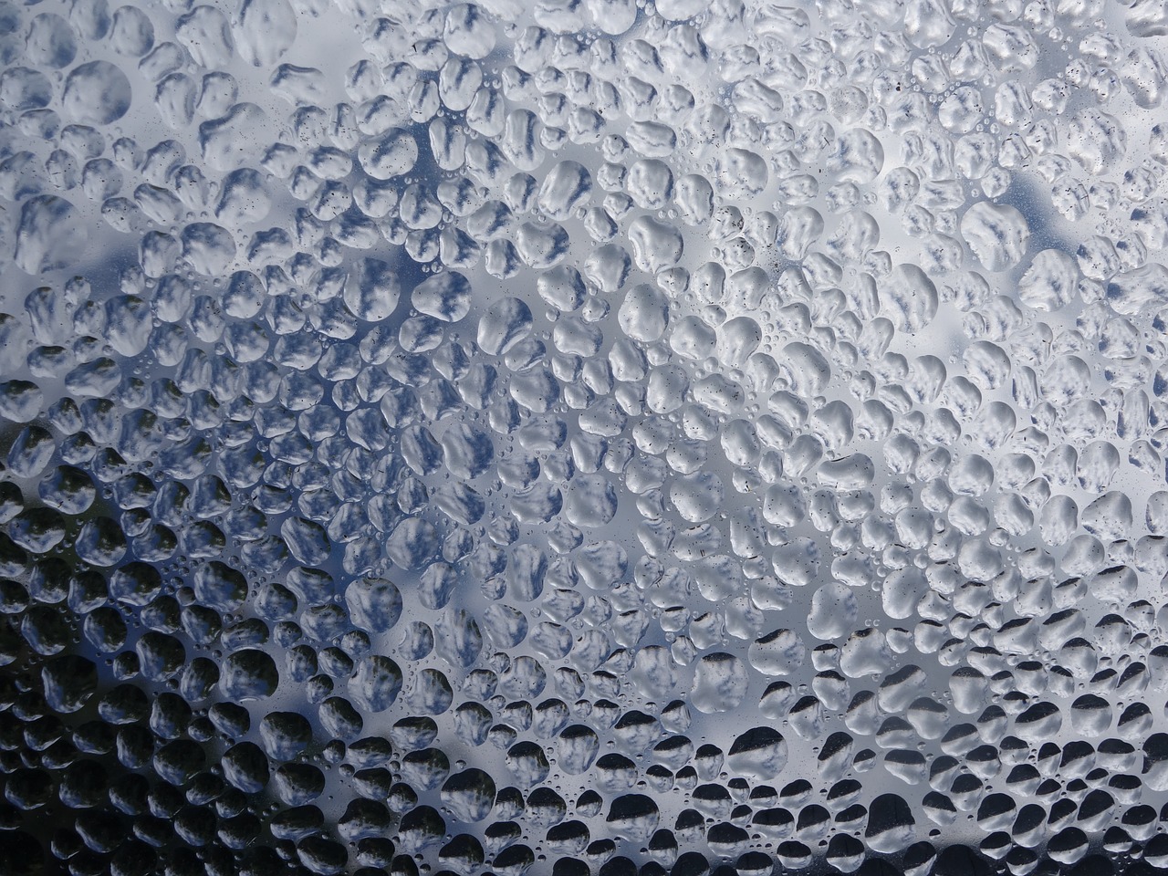 Image - drop of water condensation pattern