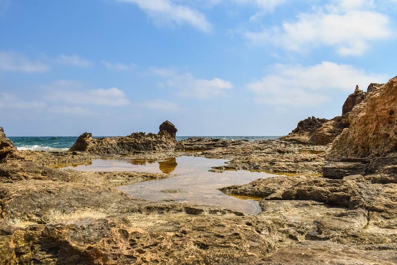 Image - rocky coast water reflection nature