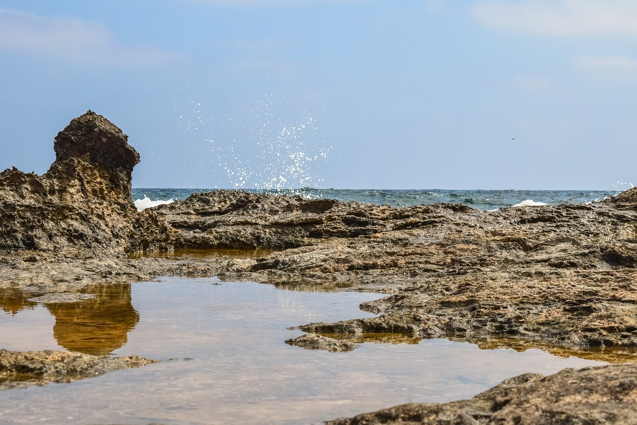 Image - rocky coast water reflection nature