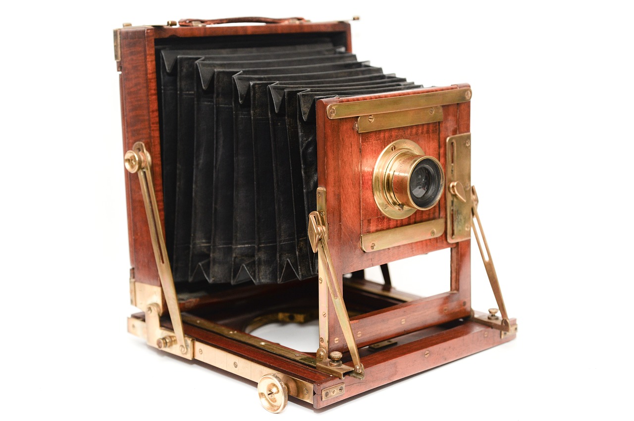 Image - wooden camera field vintage retro