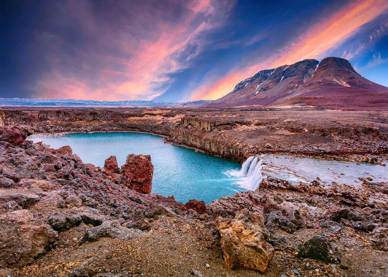 Image - lake mountain landscape water