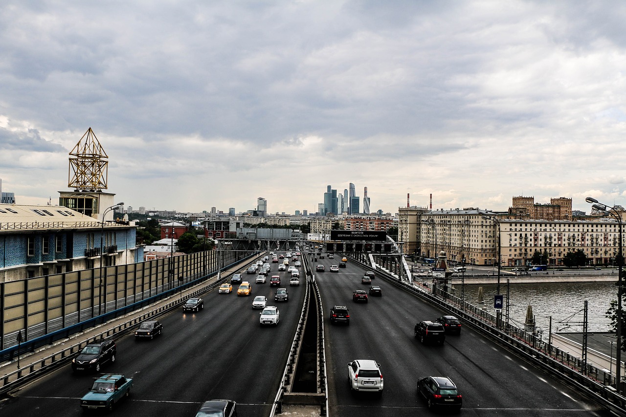 Image - city bridge moscow sky russia