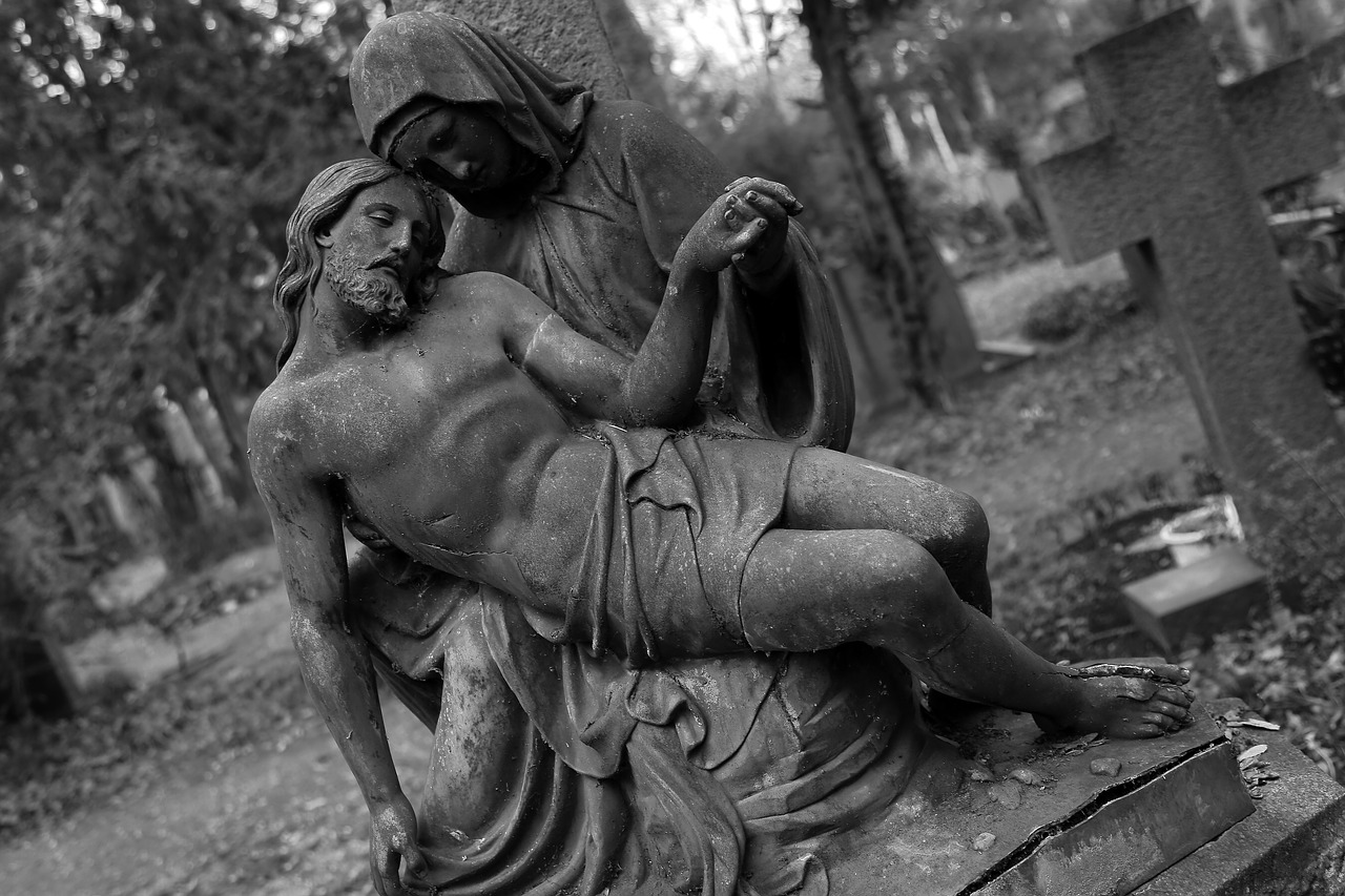 Image - cemetery art artwork stone