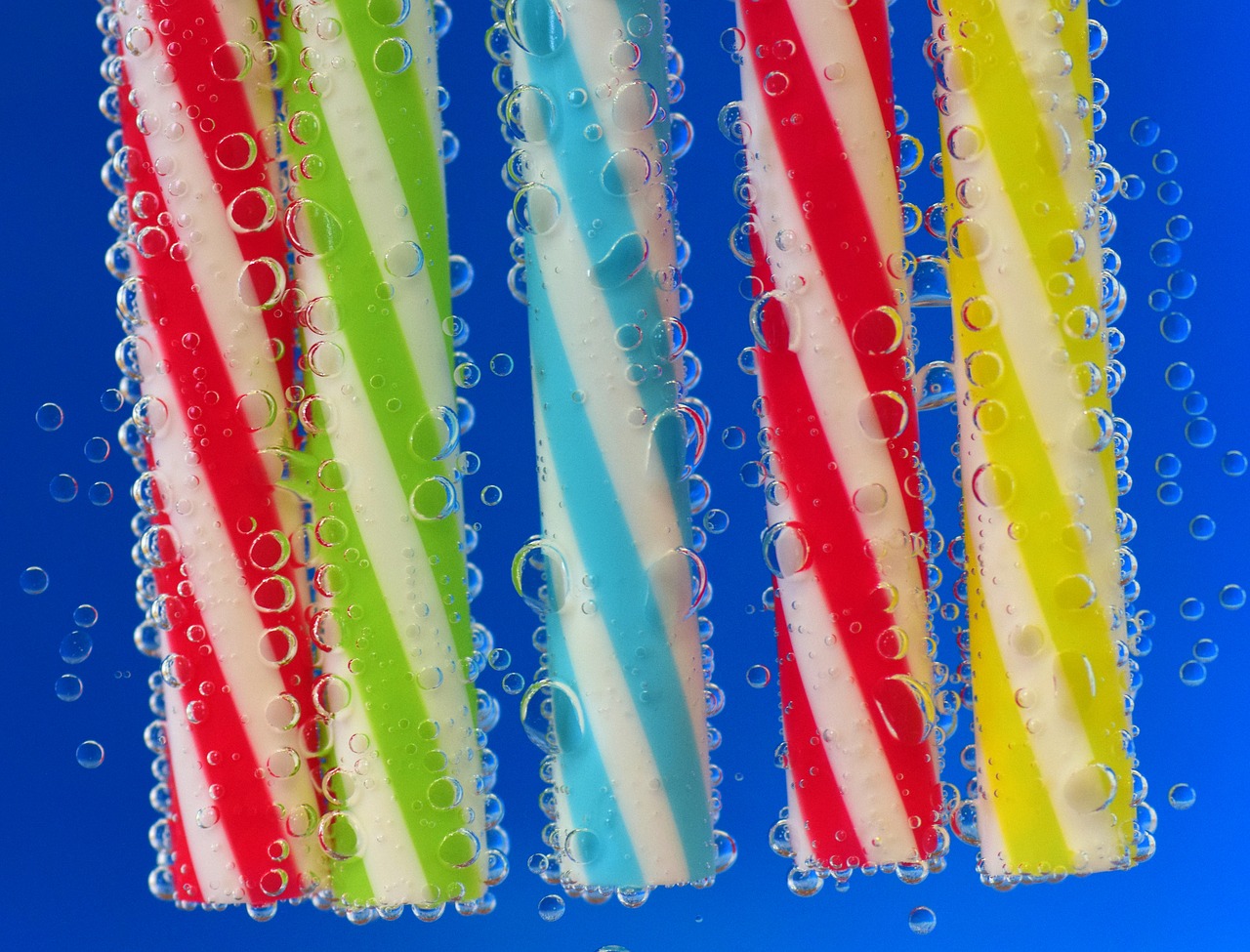 Image - straws drink colorful color