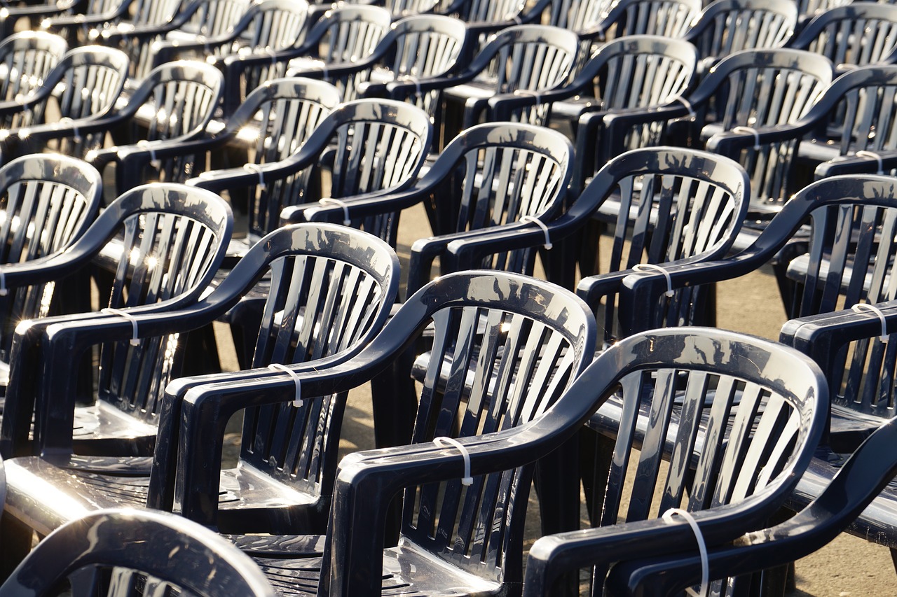 Image - chairs plastic chairs blue series