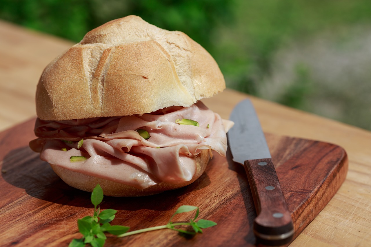 Image - mortadella sandwich bread food