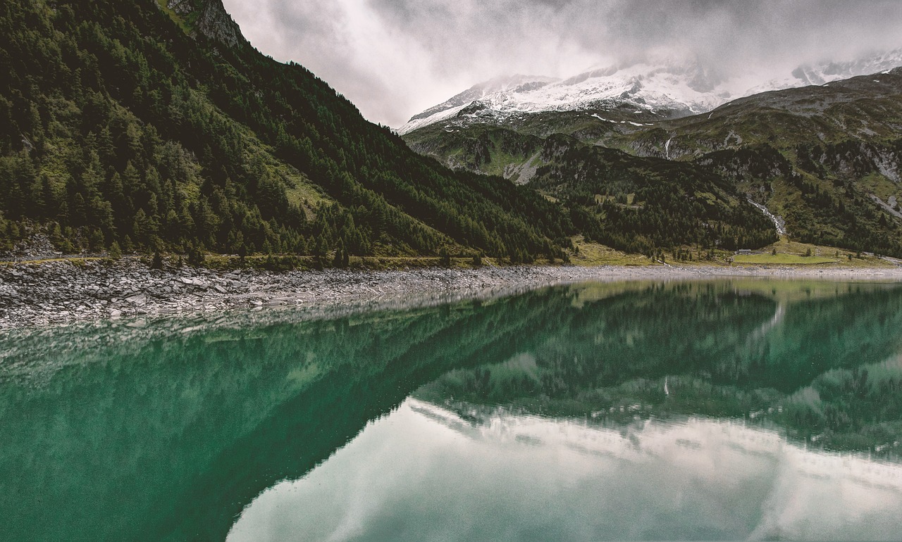 Image - lake bergsee alpine reservoir