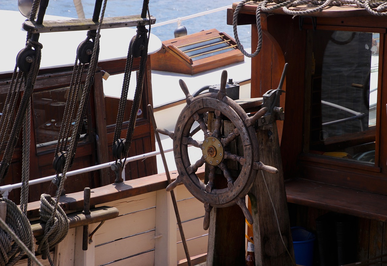 Image - ship sailing ship s wheel boat sea