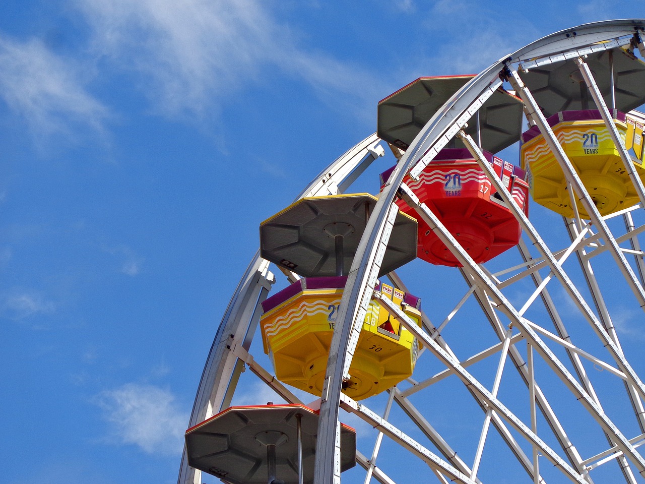 Image - santa monica pier carousel colorful