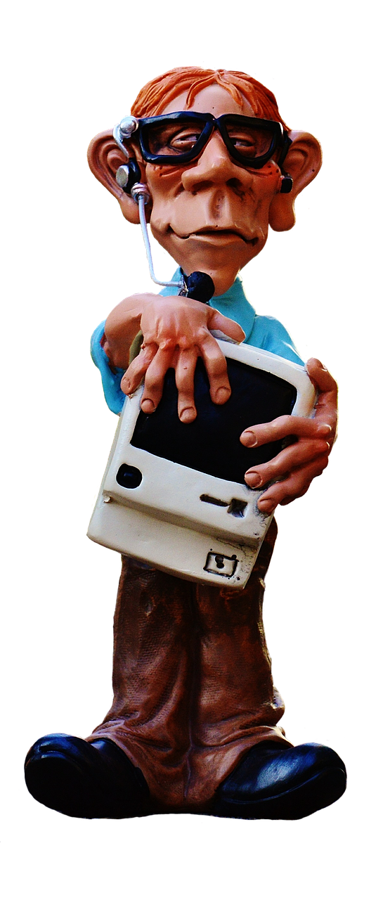 Image - nerd computer figure