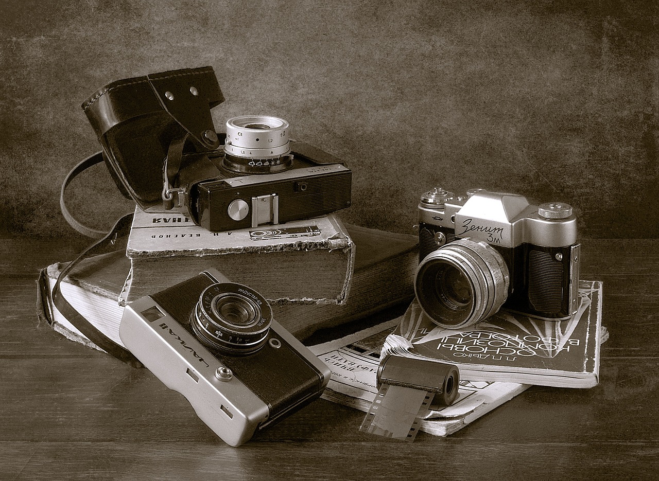 Image - cameras books film still life