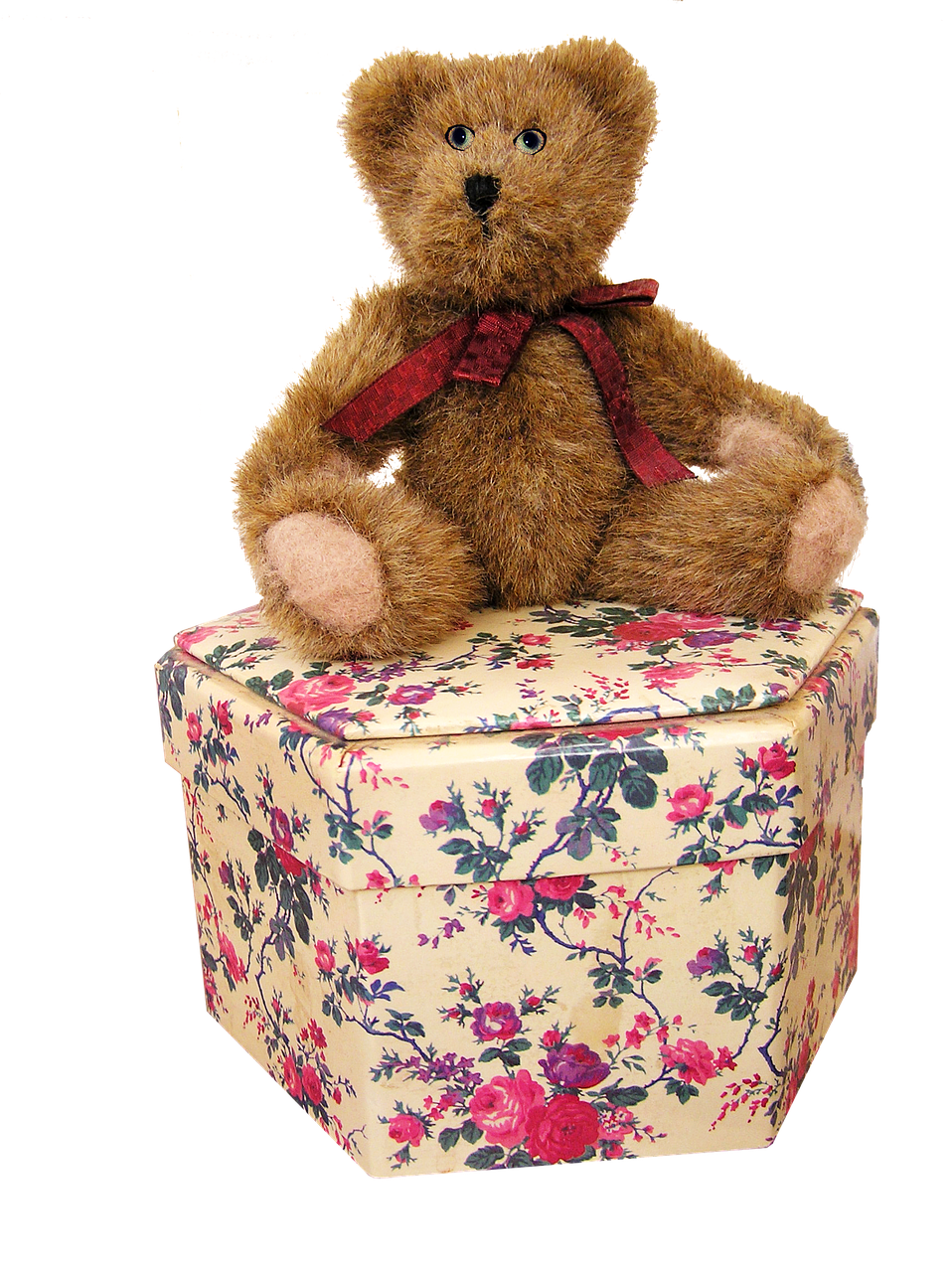 Image - teddy on a box