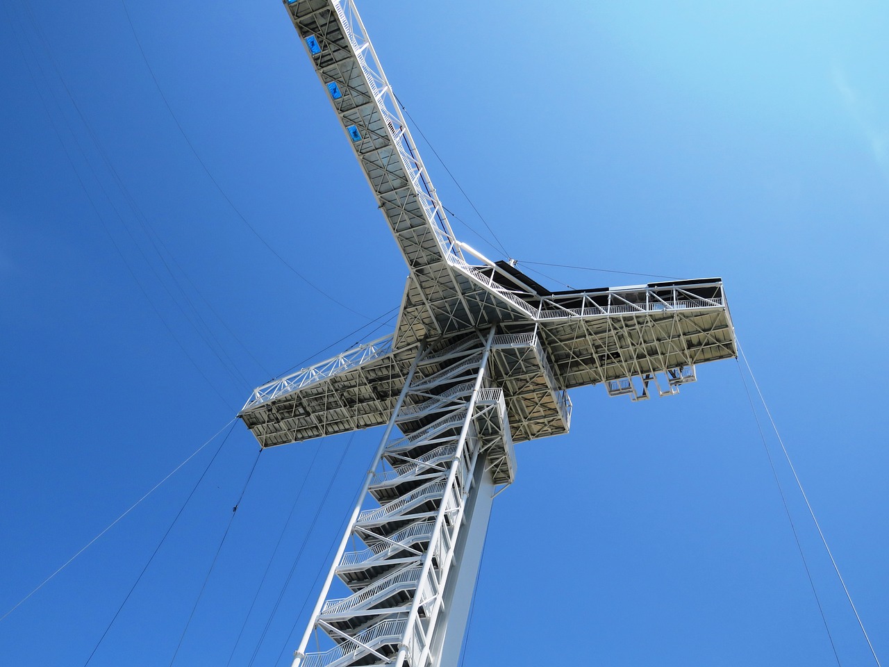 Image - sky line blue tower building