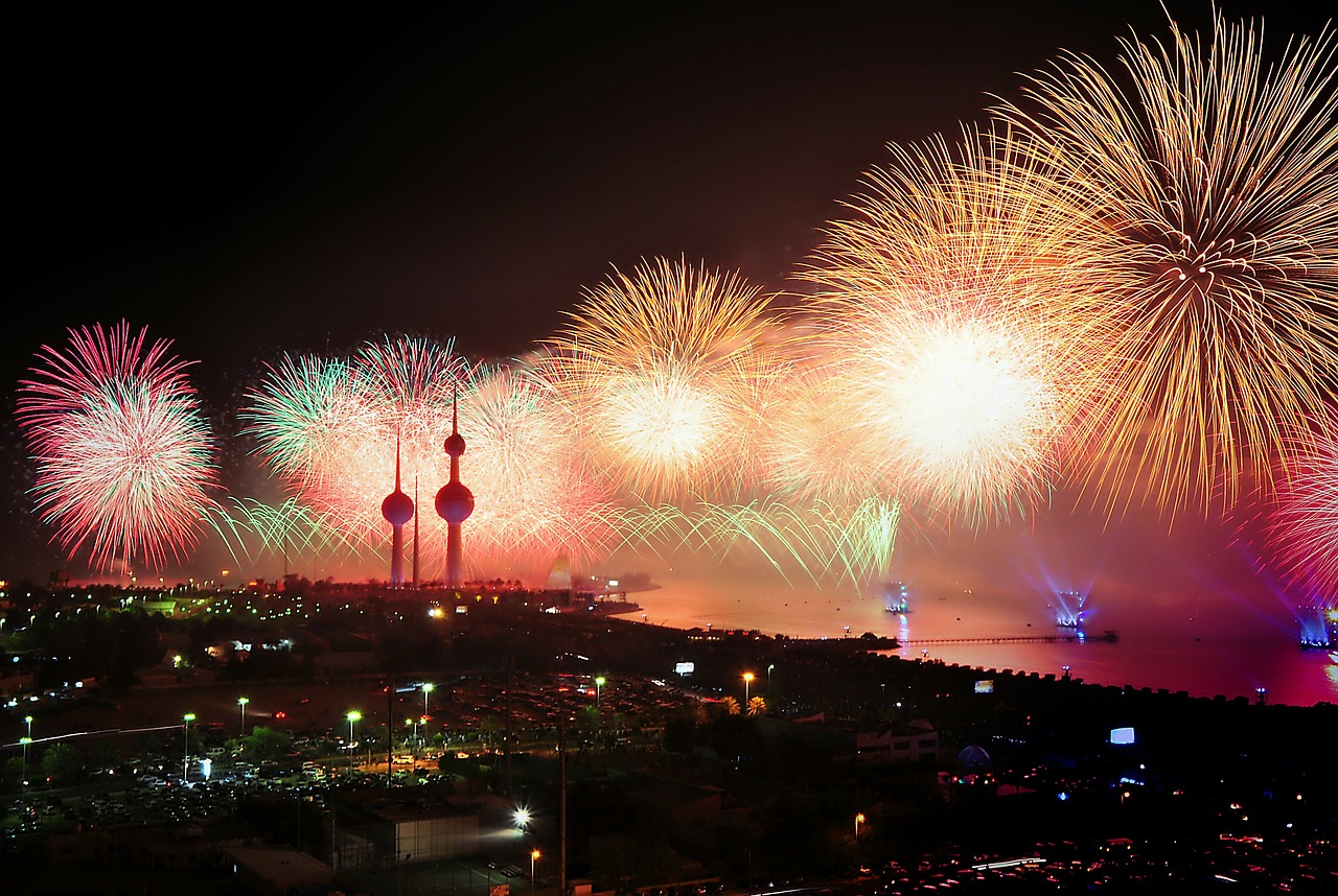 Image - kuwait fireworks display lights