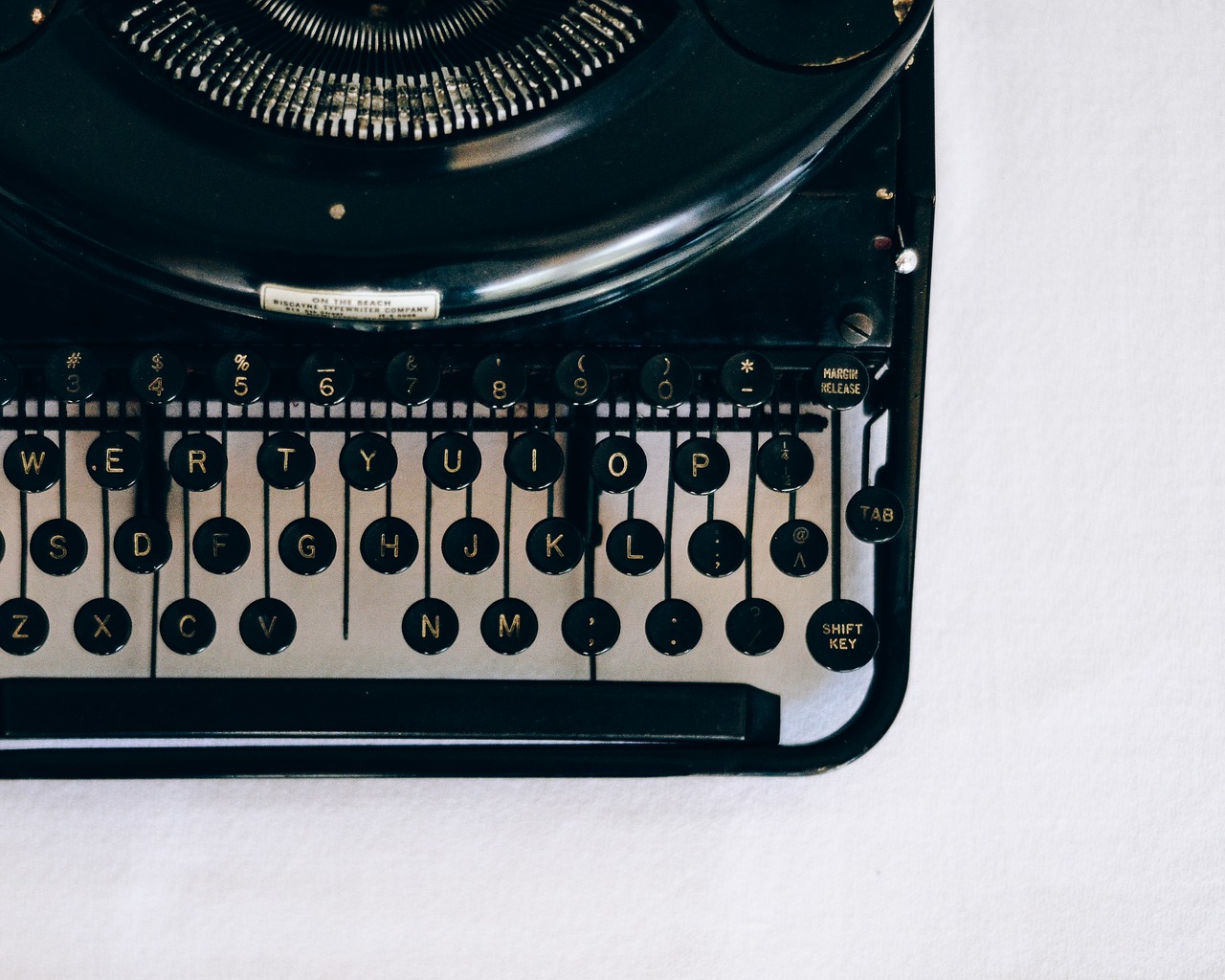 Image - vintage typewriter keys