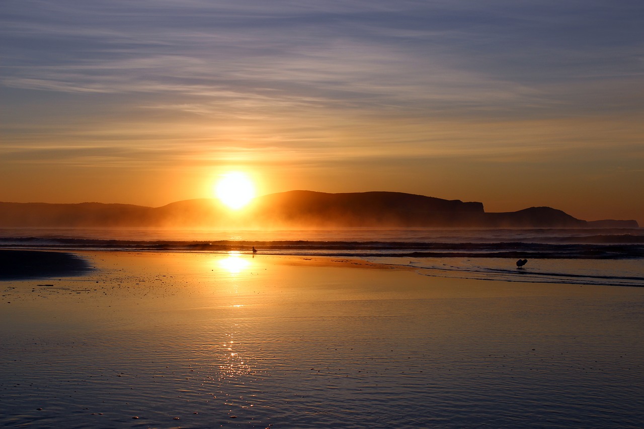 Image - sunrise beach sea morgenstimmung