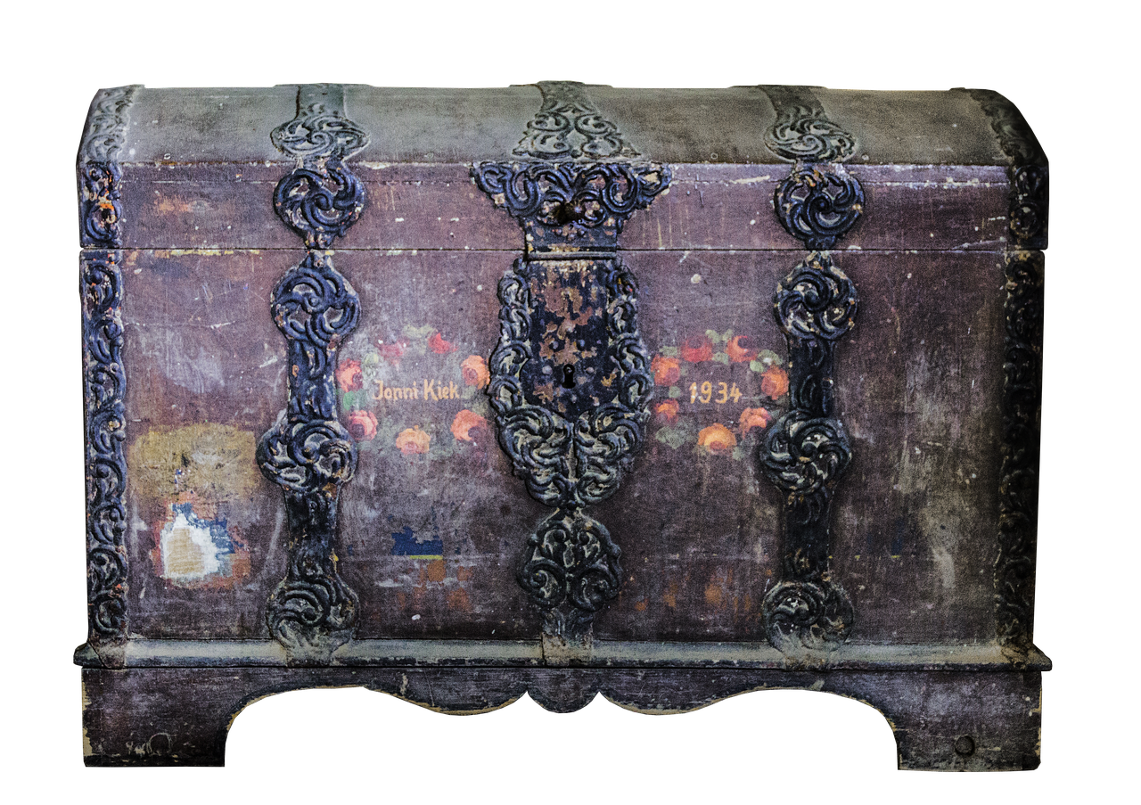 Image - chest old ironwork treasure chest