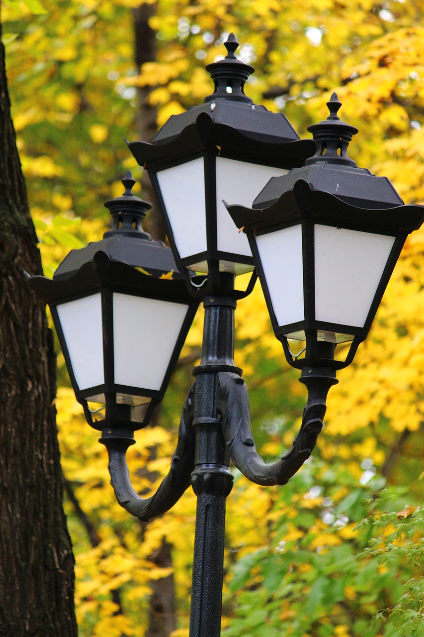 Image - lantern park autumn russia lights