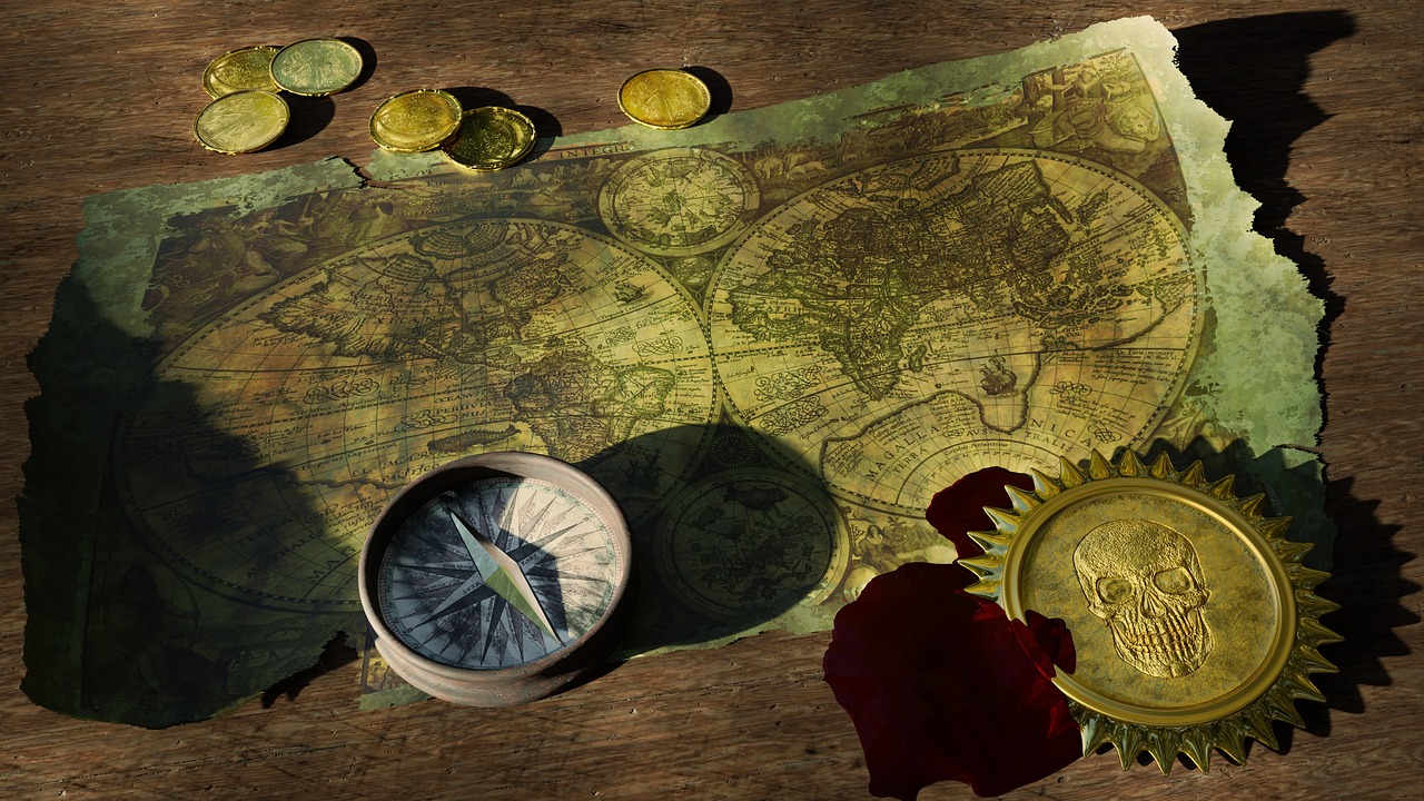 Image - adventure still life old world map