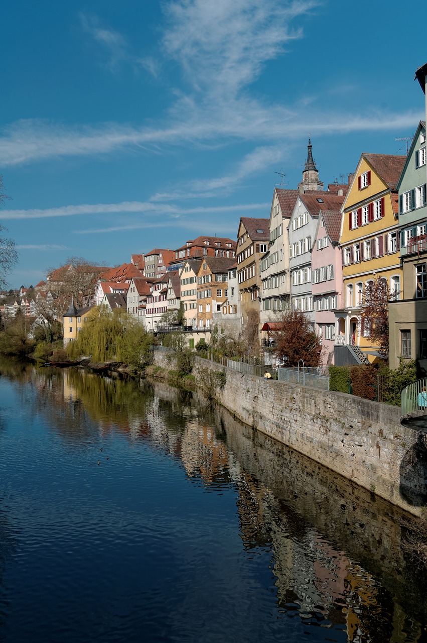 Image - tübingen homes facade blue sky