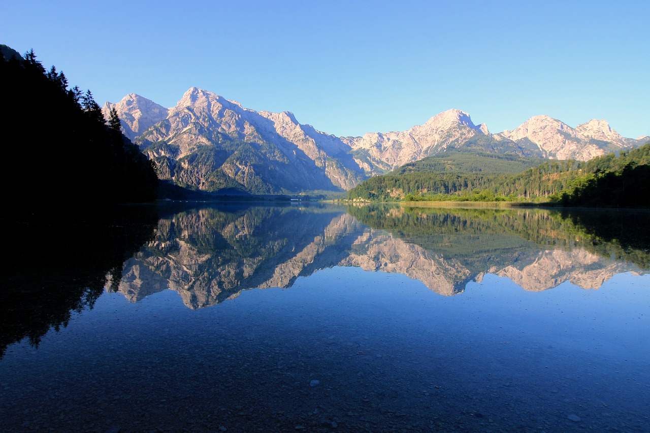 Image - mountains water lake nature summer