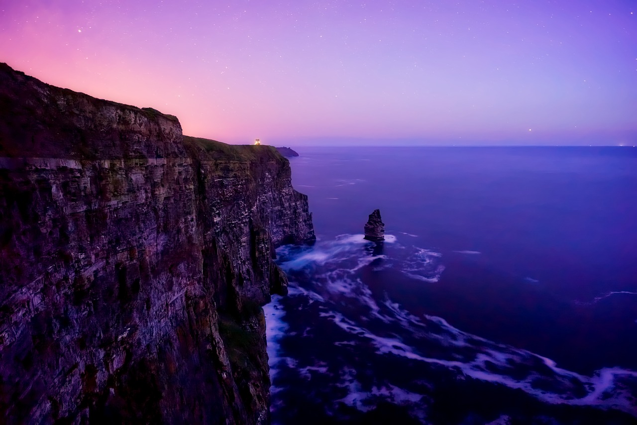 Image - ireland sea ocean waves sunset