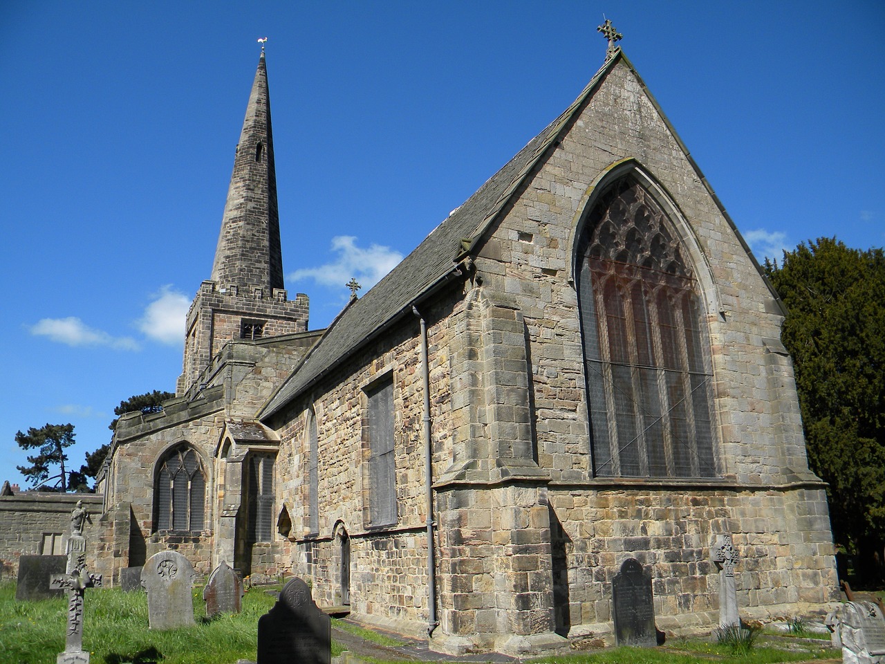 Image - church spire sawley england