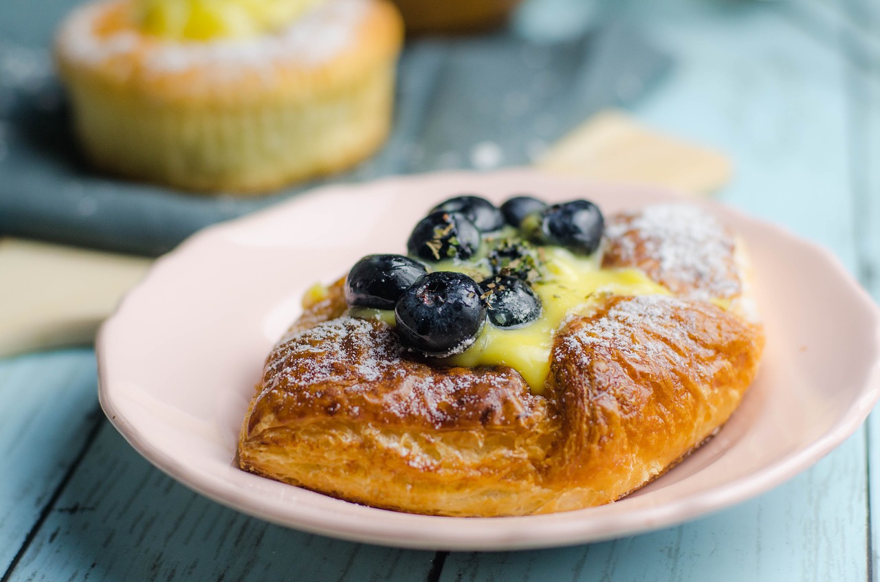 Image - blueberry bakery bread food