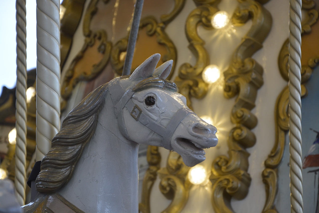 Image - wooden horse manege carousel horse