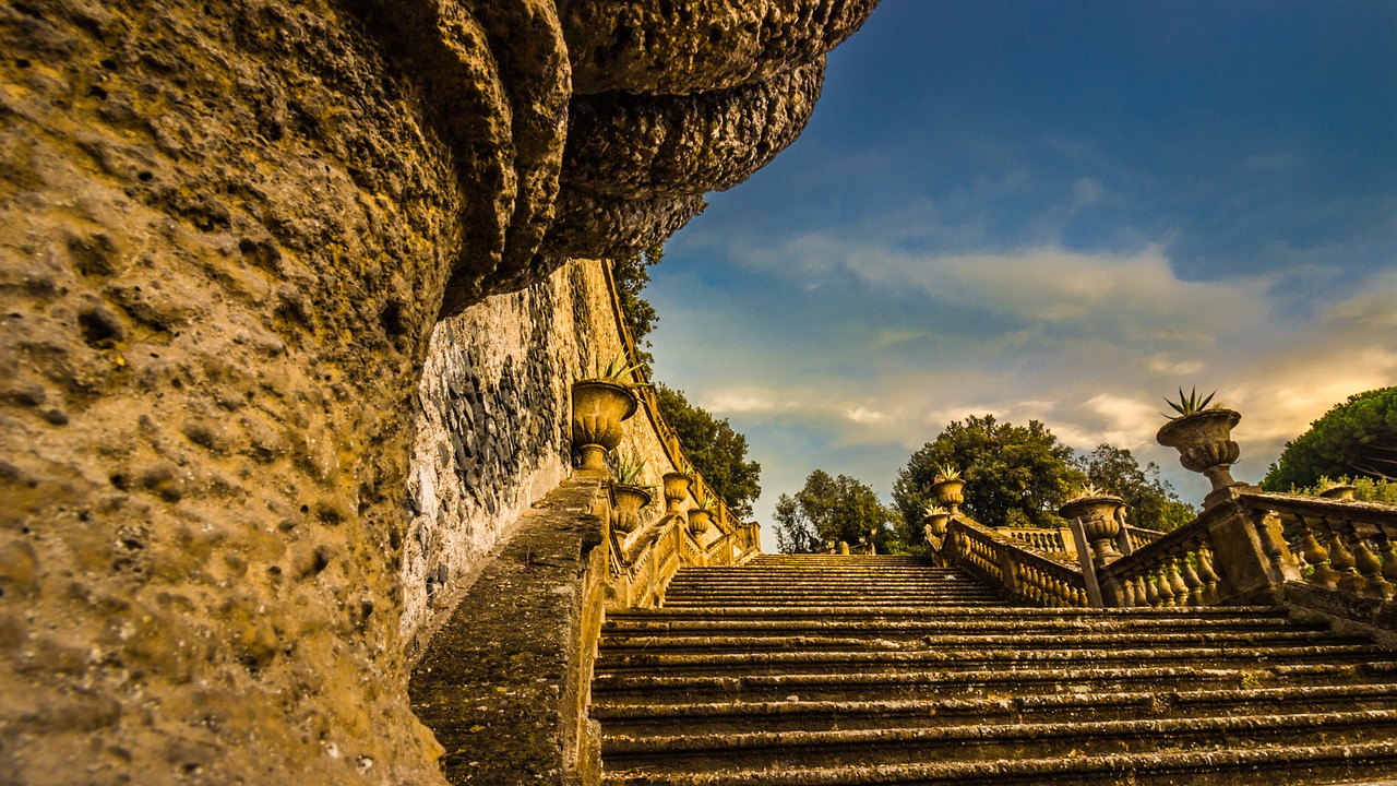 Image - frascati rome stairs italy