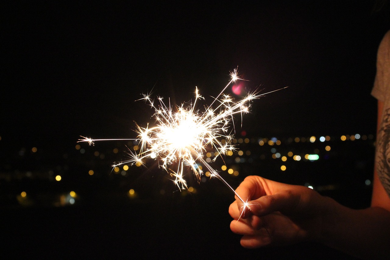 Image - sparkler night radio spray light