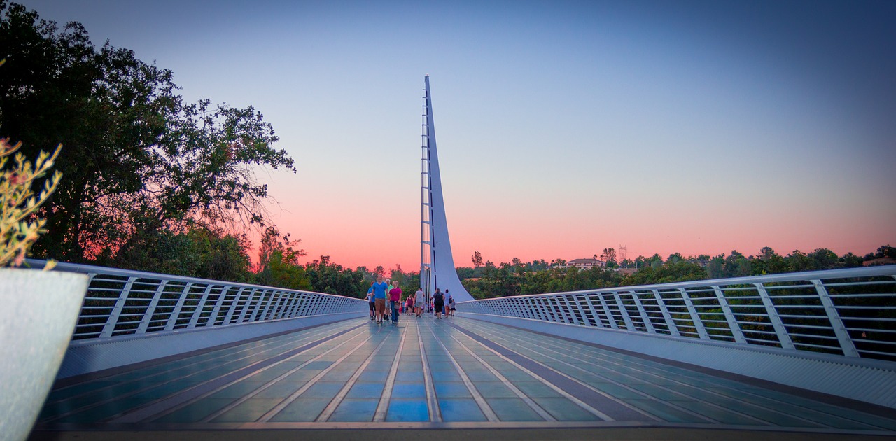 Image - bridge sunset bridge sundial bridge