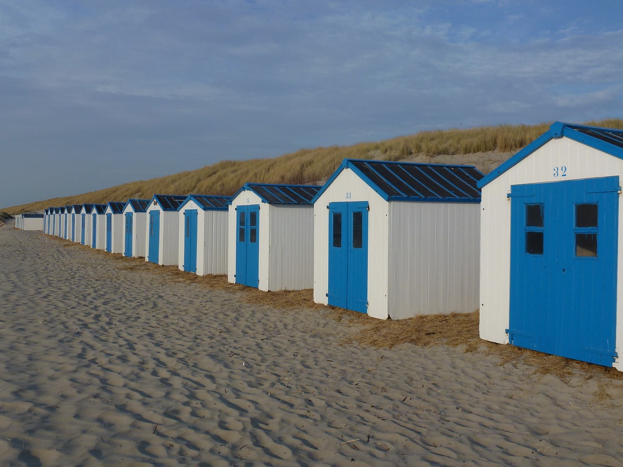 Image - beach beach houses texel sea