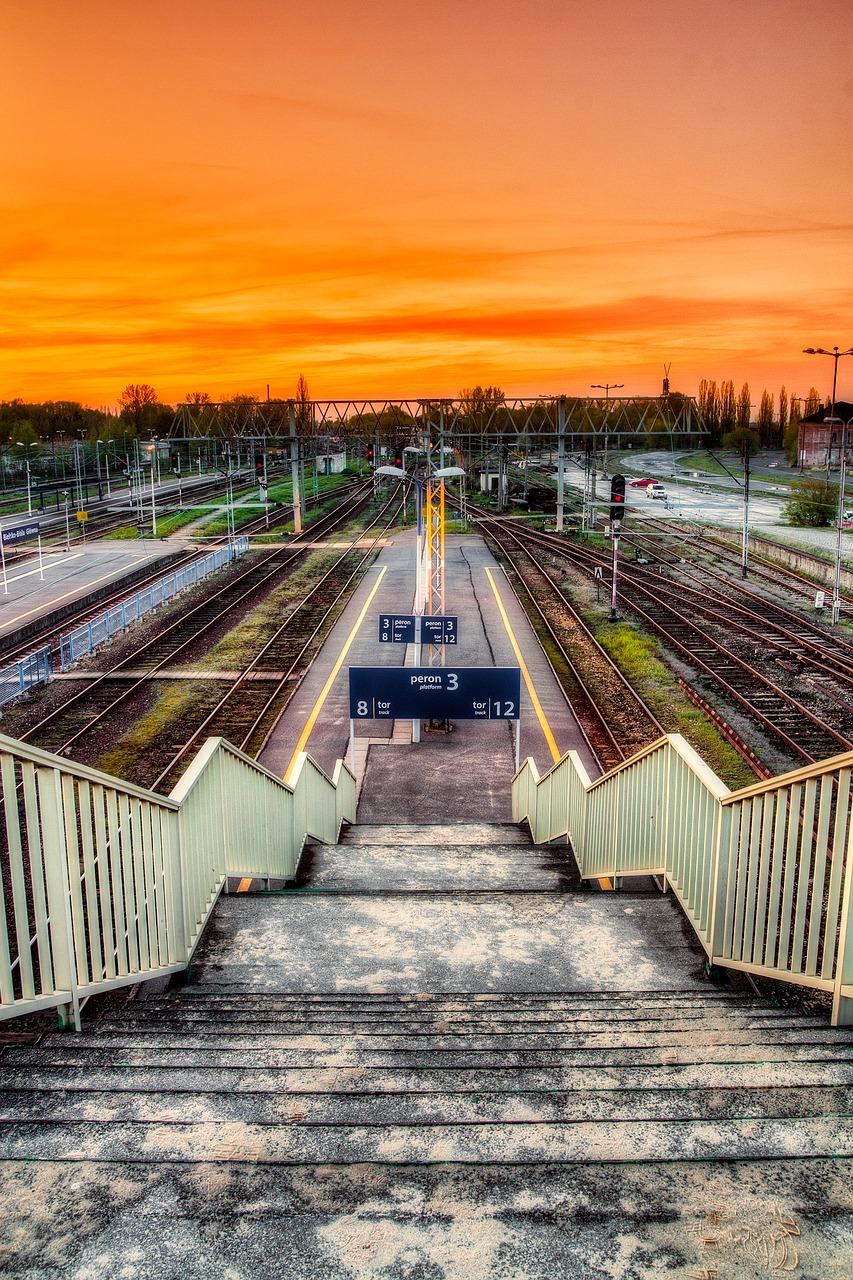 Image - poland train yard steps platforms