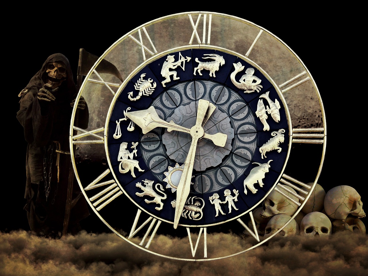 Image - clock fate life time death