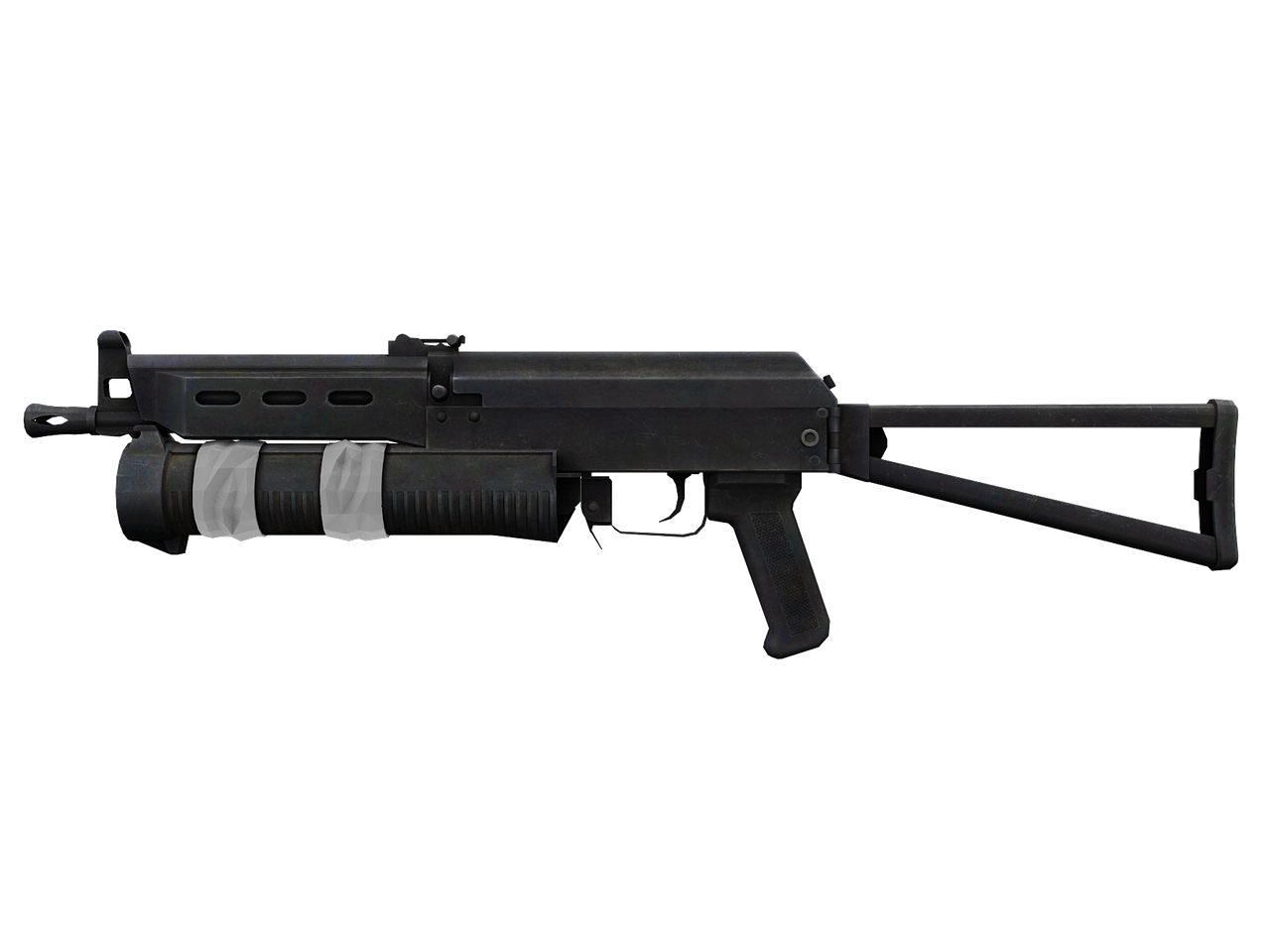 Image - gun 3d render 3d military handgun
