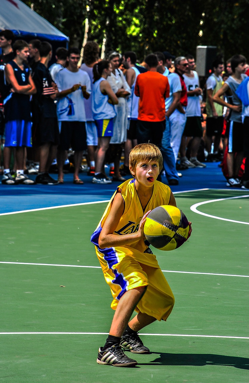 Image - basketball boy ball game yellow
