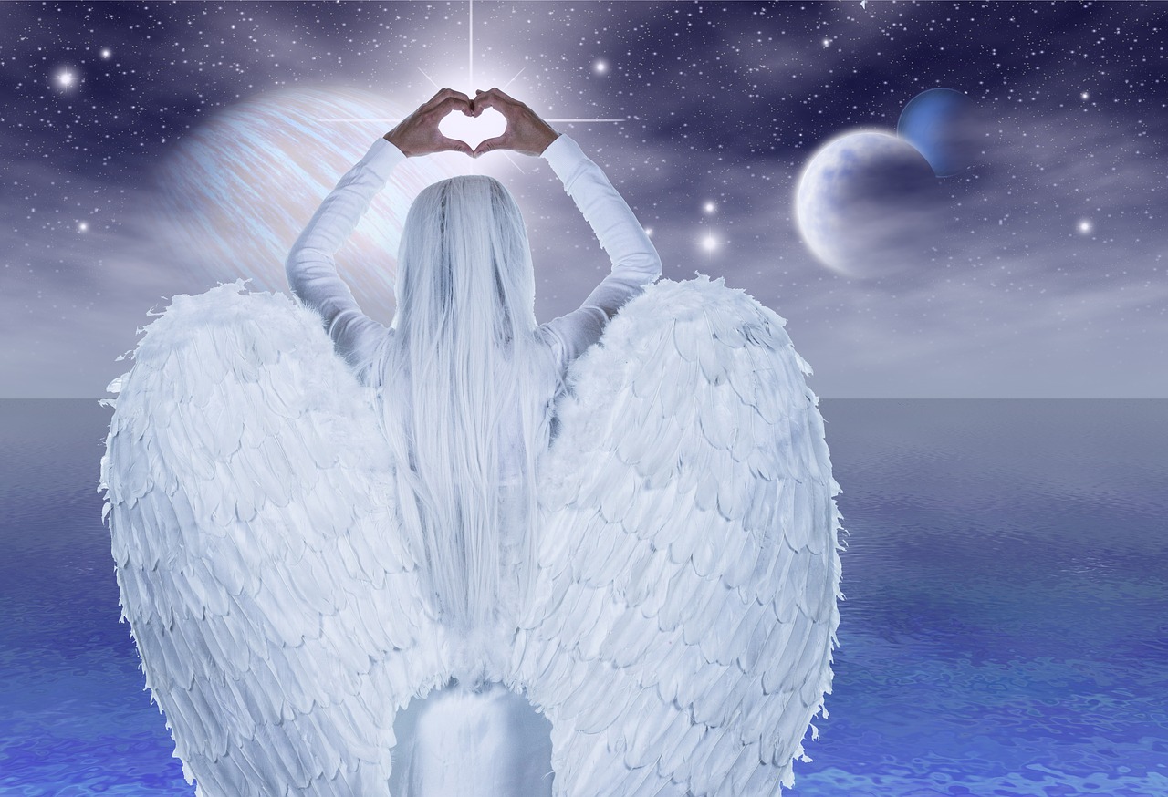 Image - angel hands heart wing faith