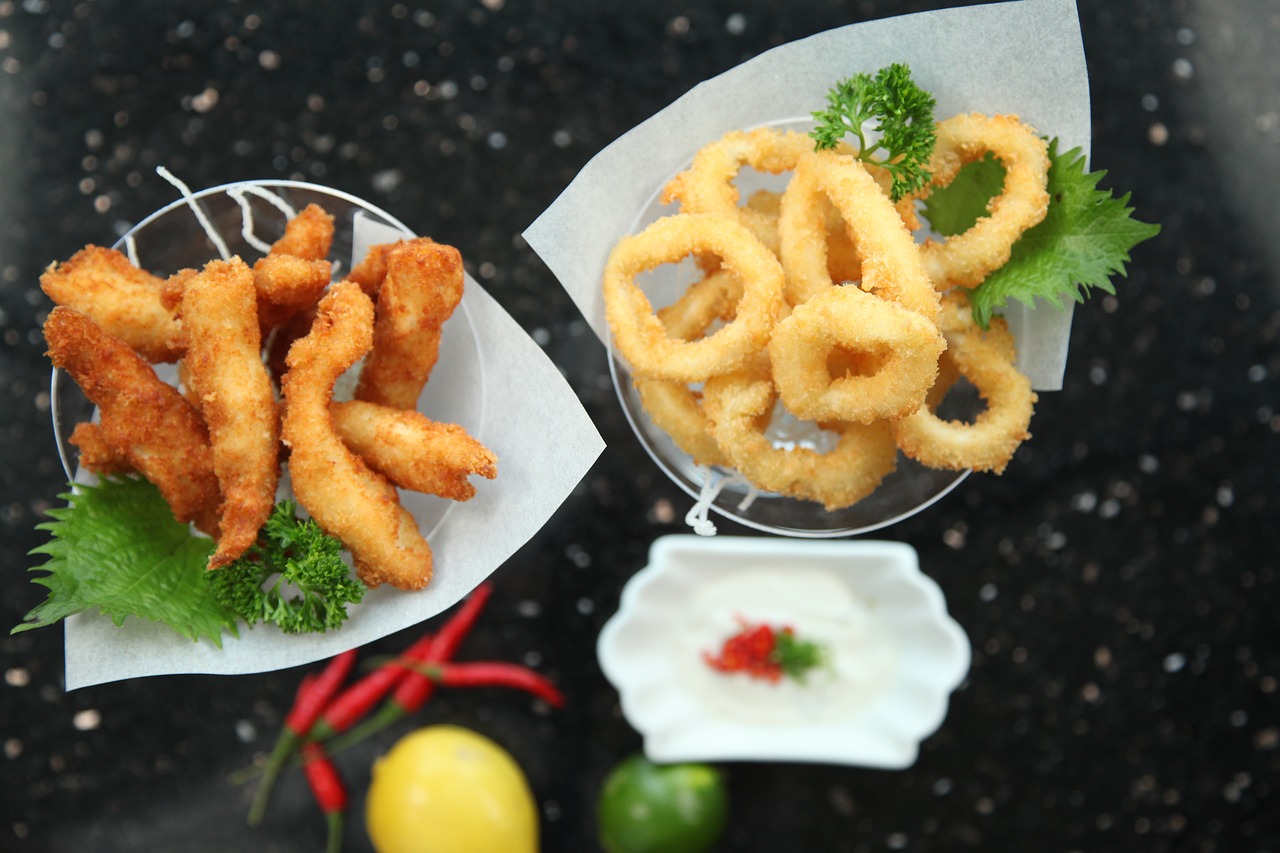 Image - calamari fried chicken fingers