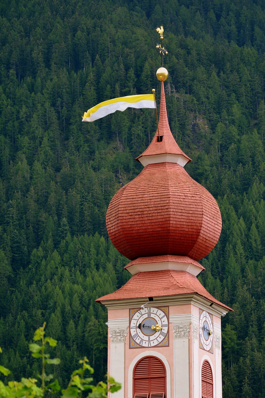 Image - campanile watch trees ortisei